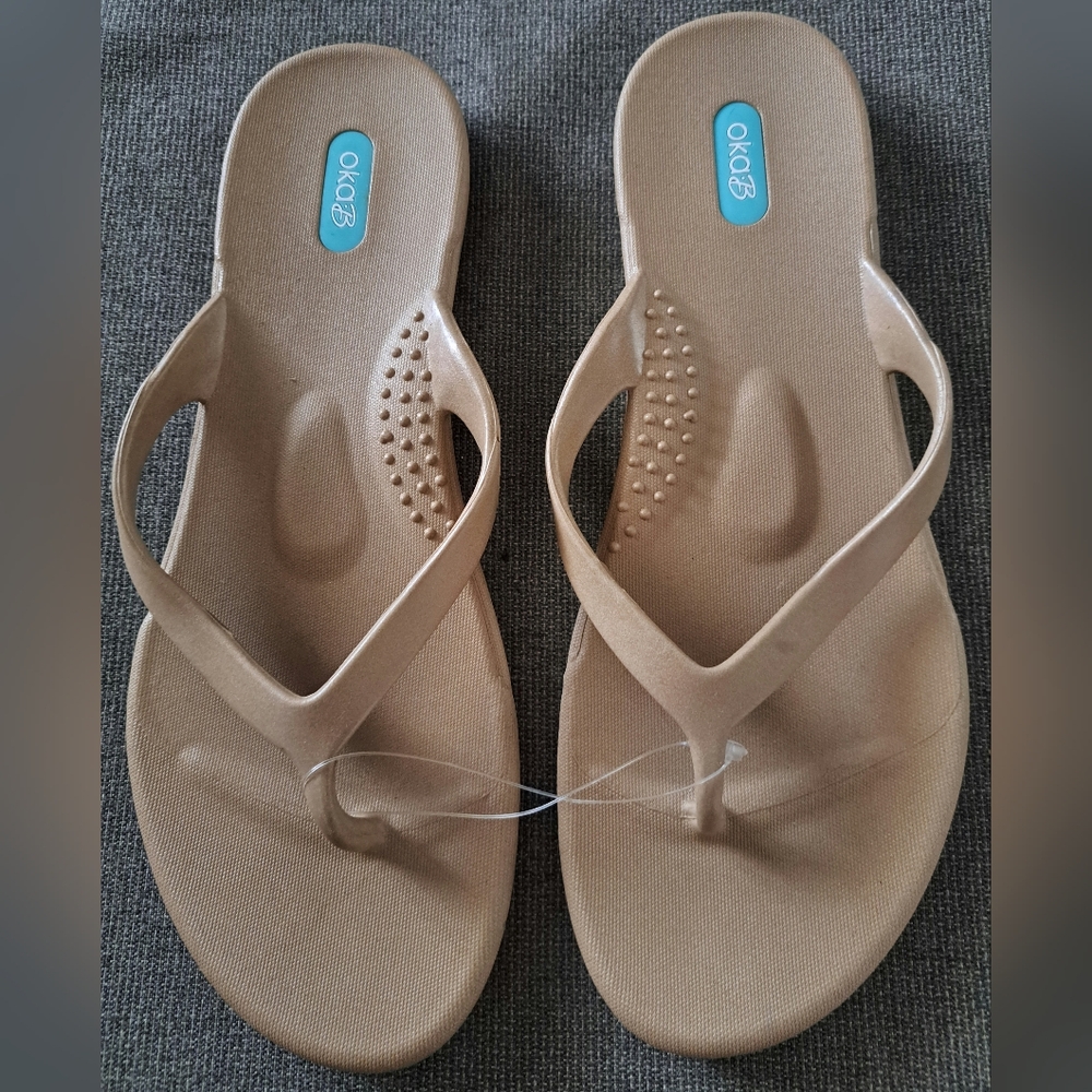 Oka-B Women's Sandals Beige Size 10.